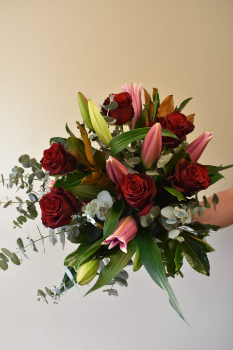 Flowers and Lilies Arrangement