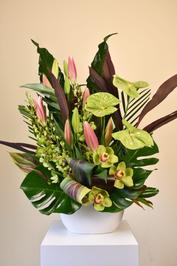 Various Plants in a Vase